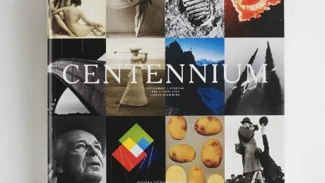 Omslaget till Centennium, Del 1. Fotografi i Sverige under 18951975. Redaktör Gösta Flemming.