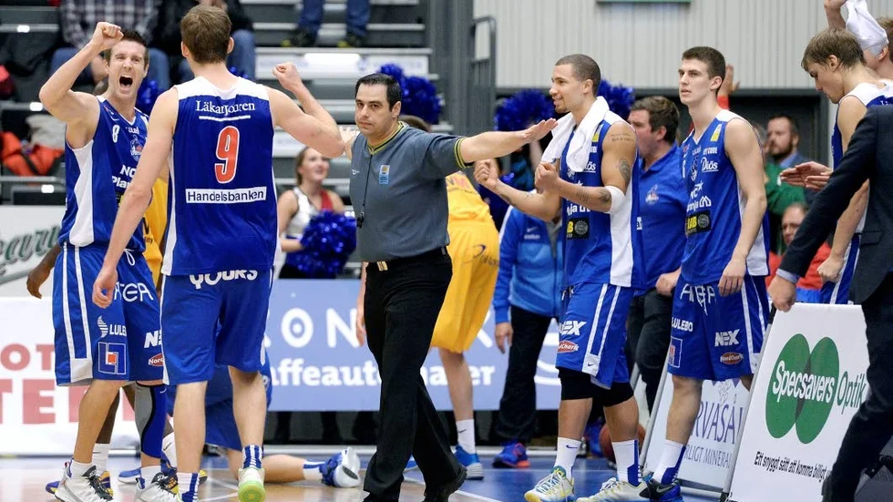 LF Basket - Solna Tim Withworth - Christopher Ryan - Brandon Barton - Niklas Larsson