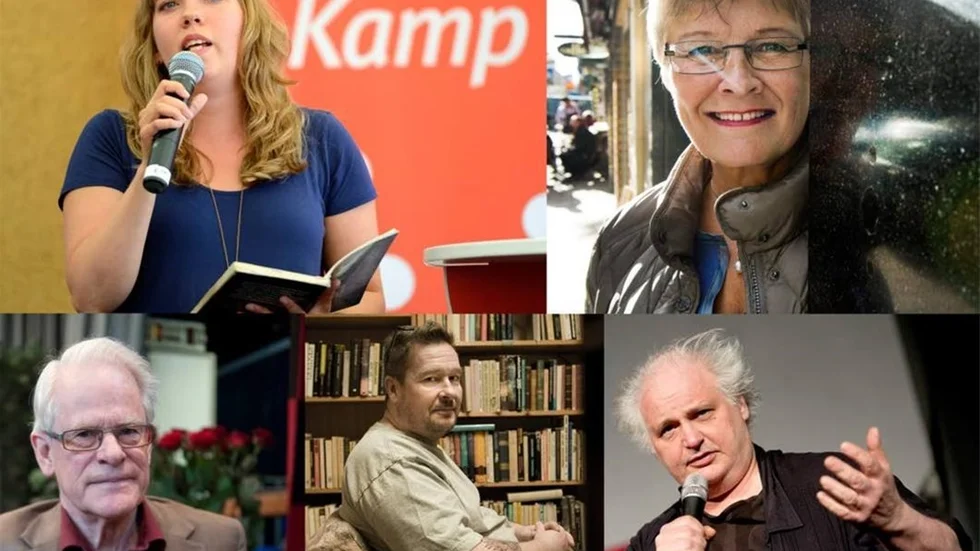 VALÅR. Jenny Wrangborg, Maud Olofsson, Ingvar Carlsson, Kristian Lundberg och Göran Greider är aktuella med böcker under supervalåret 2014.