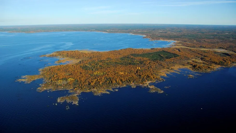 PLACERING. Kärnkraftverkets lokaliseringsområde på Hanhikivi udde.
