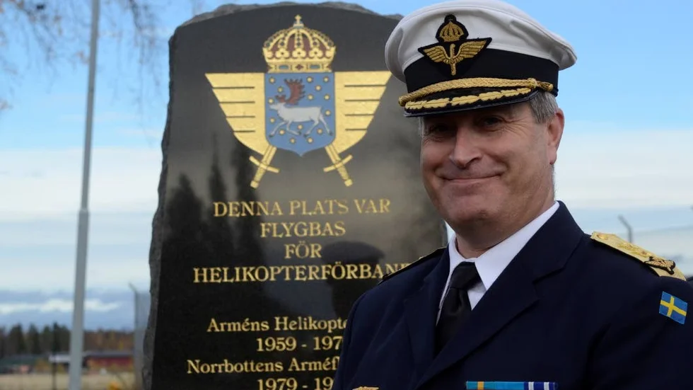 Flygvapnet. Generalmajor Mats Helgesson höll minnesceremoni i Boden.