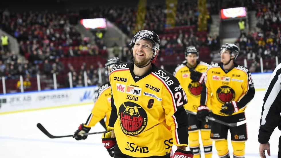 Tröstmål. Johan Harju stod för LUleå Hockeys ledningsmål till 1–0.