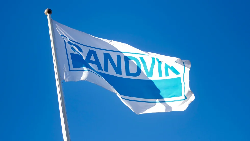 Sandvik visar korten. Arkivbild.