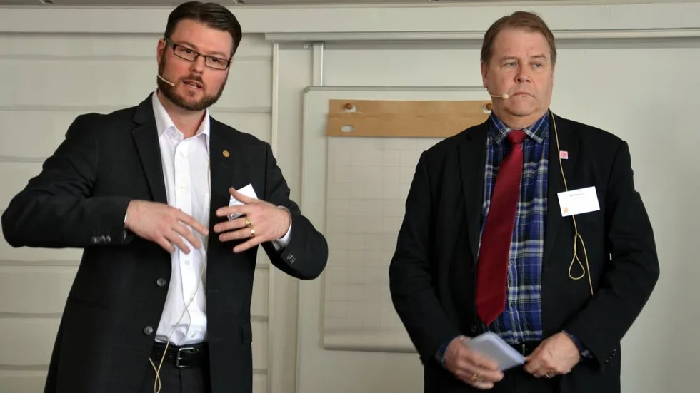 Edward Riedl (M) och Leif Pettersson (S)