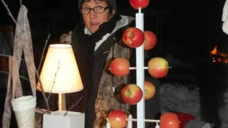 Eva Karlberg sålde snabbt ut det mesta av sina produkter.