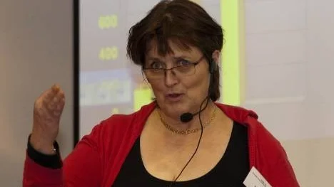 Eva Quist, Arjeplog, berättade på seminariet om biltestnäringens utveckling i Arjeplog, Arvidsjaur och Älvsbyn.