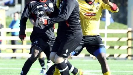 IMPONERADE. Imoro Saabik och Oskar Sandberg har imponerat i Skogså och Maikano Osman fick känna på lagets styrka i säsongsavslutningen av division IV norra.