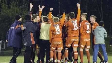VINNARE. Kiruna FF vann överraskande mot Luleå med 1-0.