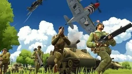 TIDIGT UTE. Serietidningsaktiga Battlefield Heroes, som lanserades sommaren 2009, var nästan först ut på marknaden för gratisversioner.