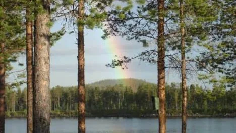 Så här vackert och stämningsfullt är det då och då i Kilver, Arvidsjaur.
