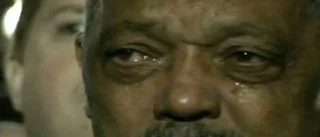 Jesse Jackson talar på Peace and Love
