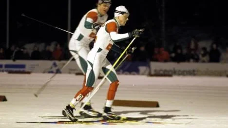 Jesper Modin och David Hedlund fick nöja sig med fjärdeplatsen i teamsprinten.
