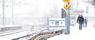 Järnväg stängs på grund av snön