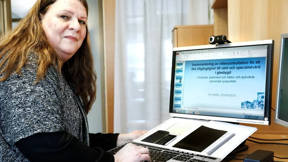 Hoppfull. Annette Johansson tror på möjligheten att få prata med en specialist via internet.