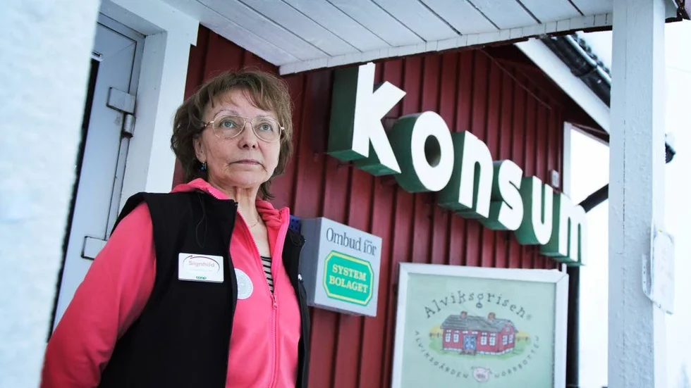 Oro. Butikschef Signhild Nilsson är bekymrad över butikens framtid.