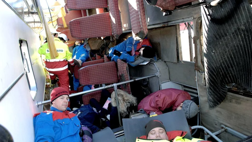 Beredskap. Luleå kommun förstärker beredskapen för större olyckor och katastrofer. Bilden från en katastofövning i Luleå.