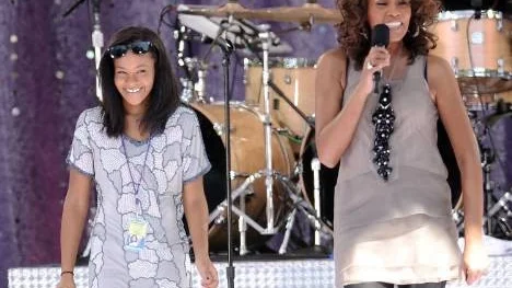 Bobbi Kristina Brown med sin mamma Whitney Houston.