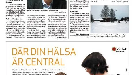 Klipp ur Pitea-Tidningen den  23 februari 2013.