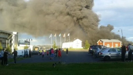 Pitebon Stina Köpsen var på plats på hotellet under tisdagens brand.