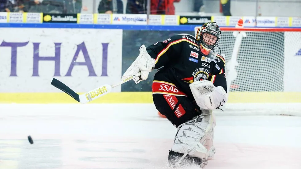 Målvakten. Daniel Larsson, Luleå Hockey.