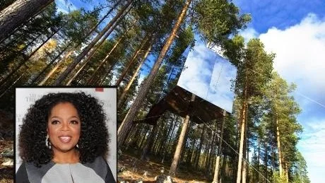 Oprah har nu fått en personlig inbjudan till Tree hotel.