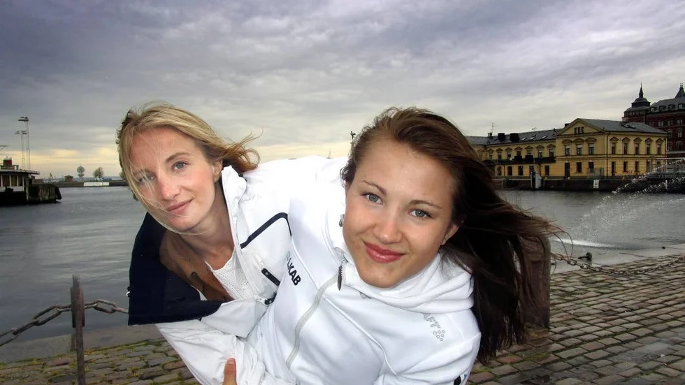 Systrarna. Sofia (till vänster) och Johanna Mattsson satsar mot OS i Rio de Janeiro. Kuriren har träffat Gällivarebrottarna i Helsingborg.
