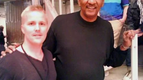 Kurirens reporter Jimmy Landström och George Gervin.