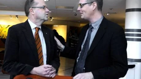 Centerns Stefan Tornberg återvänder till landstinget som gruppledare. Mattias Karlsson, till höger, är Moderaternas nye gruppledare.