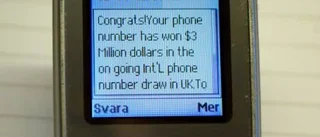 Lurendrejeri även via SMS