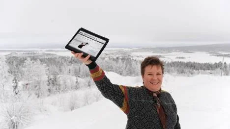 Marianne Hofman startar ny nättidning i Arjeplog.