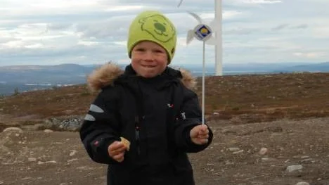 William Törnberg fick en egen vindsnurra.