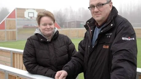 AKTIVA. Målgruppen i Näsbyskolans projekt är främst inaktiva barn som tenderar att bli allt fler, enligt Ulrika Johansson och Anders Johansson.