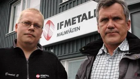 KRÄVER ÖGRENS AVGÅNG. IF Metall i Malmfälten har 6.000 medlemmar i Kiruna, Gällivare och Pajala. Nu kräver Daniel Eneslätt från IF Metall och Stig Starlind från Gruvtolvan landstingsrådet Kent Ögrens avgång. Foto: Åsa Poromaa