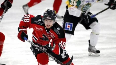 Aaron Ställ gjorde det viktiga 2-1-målet för Piteå Hockey i streckmatchen mot Björklöven.