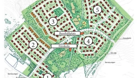 HELA HÄLLBACKEN. Hällbacken är uppdelat på fem etapper och snart släpps etapp 2 till den växande tomtkön i Luleå.