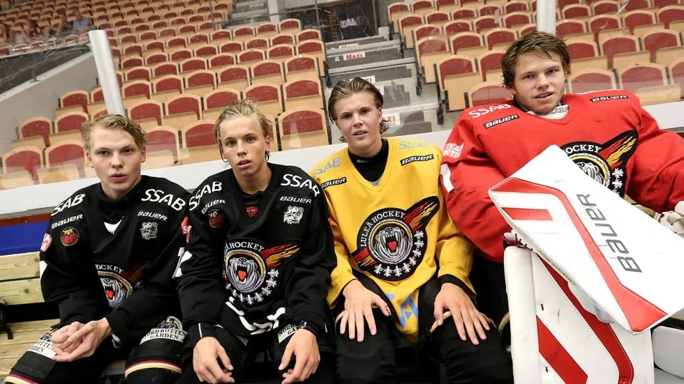 Uttagna. Einar Emanuelsson, Tim Söderlund, Linus Nässén och Filip Gustavsson är uttagna till Russincamp 2.