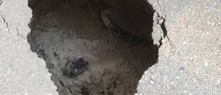 Slukhål i centrala Gällivare