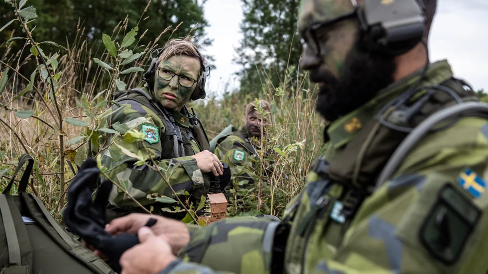 Intresset för att gå med i hemvärnet har ökat (bilden är från en krigsförbandsövning i Kvarn).