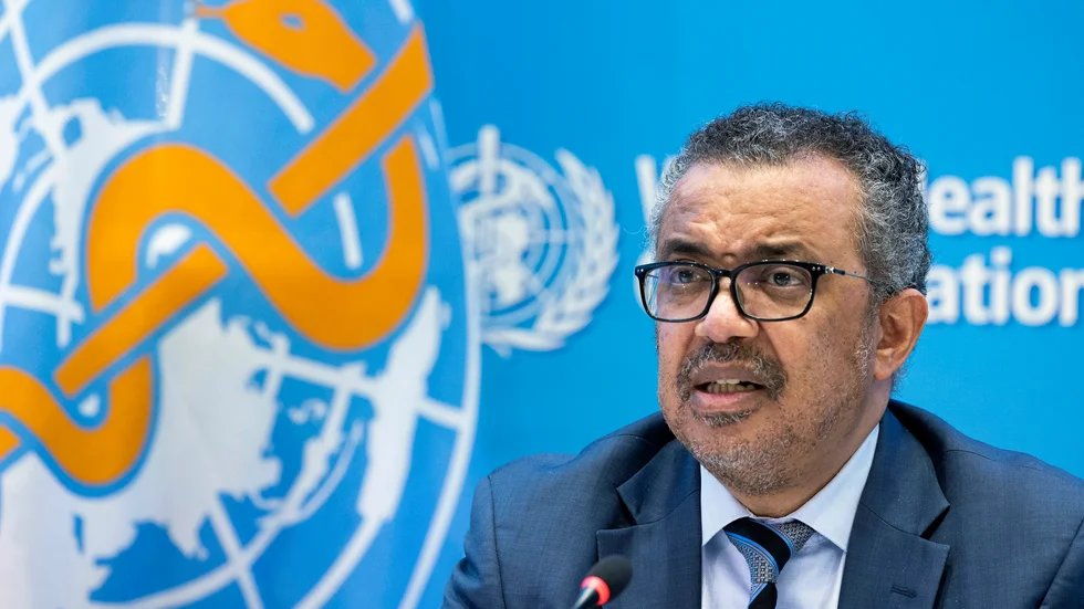 Världshälsoorganisationens chef Tedros Adhanom Ghebreyesus. Arkivbild.
