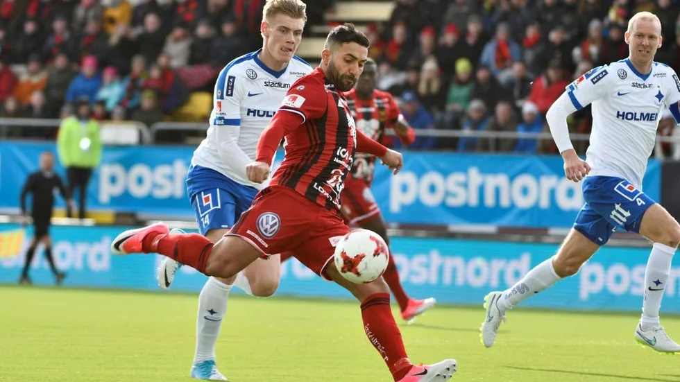 Eric Smith och Andreas Johansson mot en svårstoppad Saman Ghoddos. i cupfinalen som IFK förlorade med 0-2. Upprättelse mot Sirius hemma i kväll?