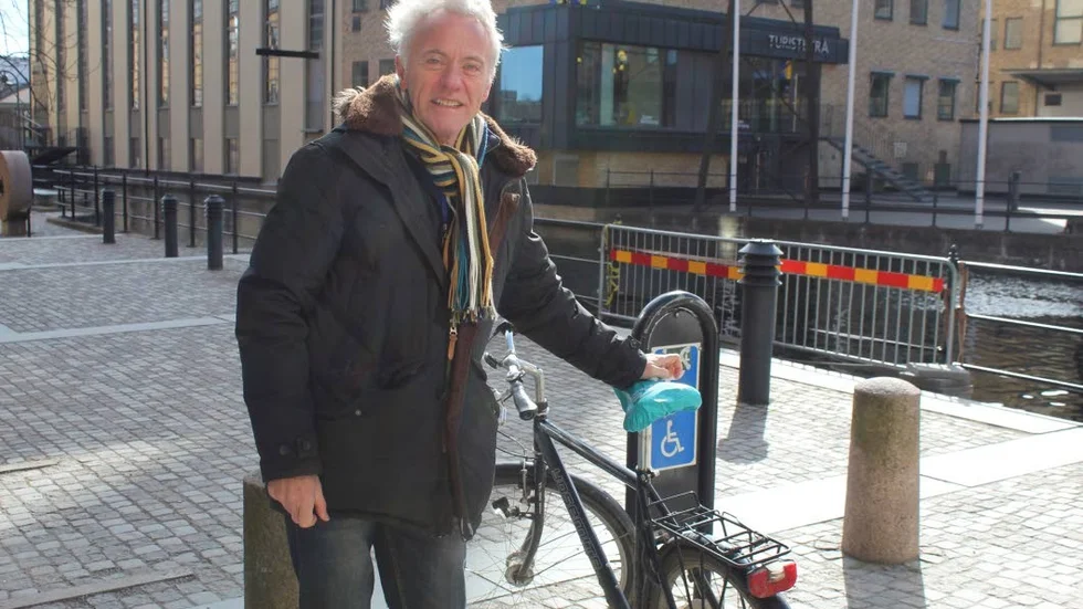 Snuvig. Reidar Svedahl (L) talade om cykelstaden.