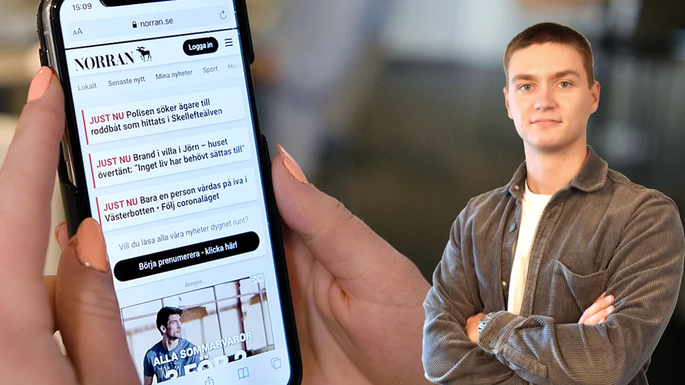 Krönikören skriver om reaktioner på texter på norran.se. 