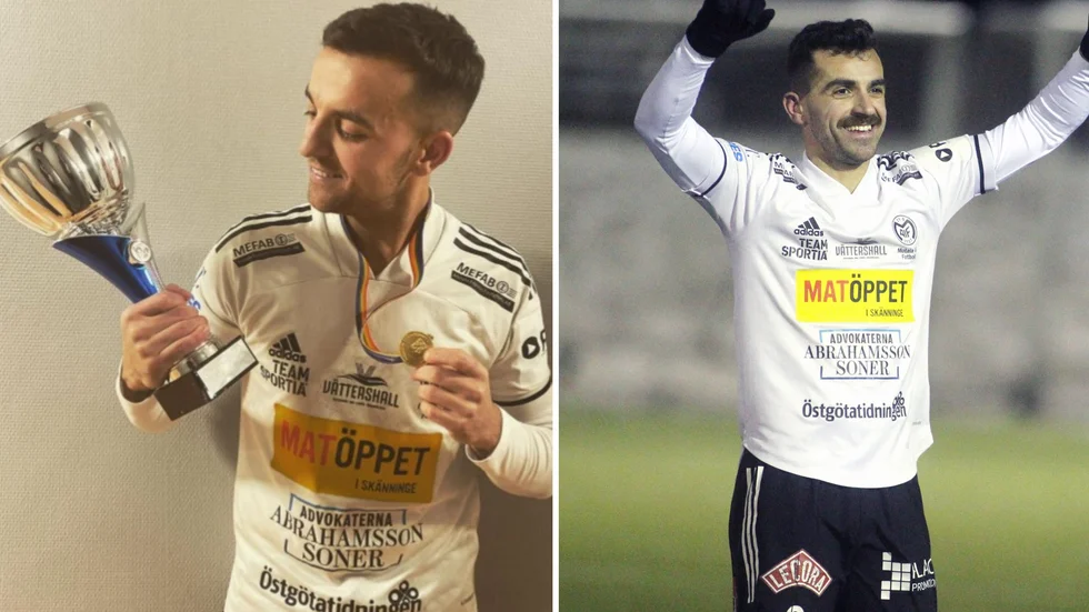Valon Silka avgjorde matchen med sina två mål. Kapten i matchen var storebror Liridon Silka, som på bilden är på väg att göra vågen tillsammans med de tillresa fansen.