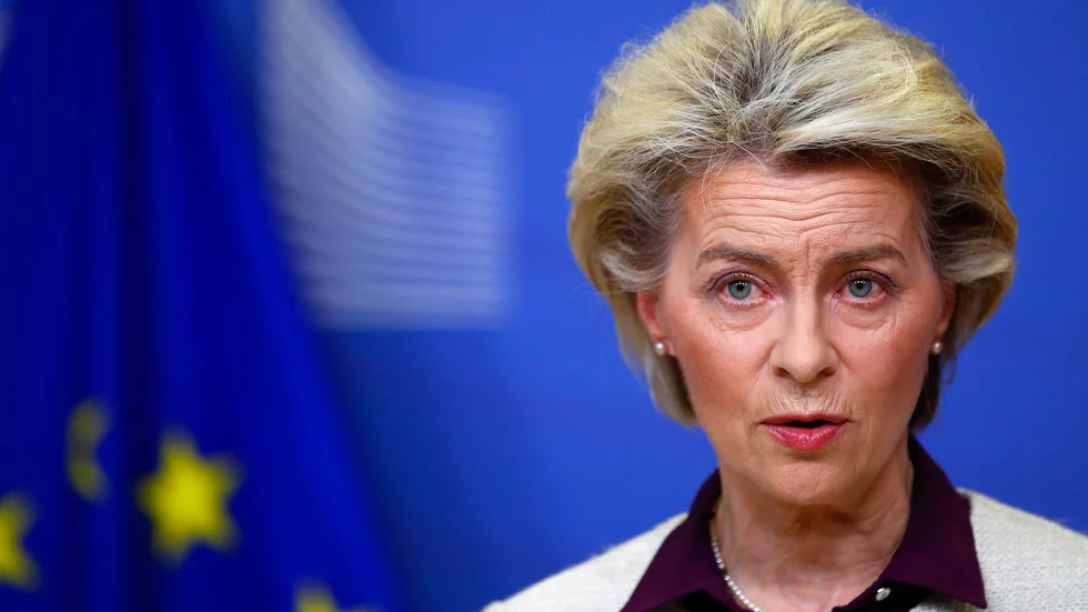 EU-kommissionens ordförande Ursula von der Leyen har nya rekommendationer för att bekämpa coronapandemin. Arkivbild.