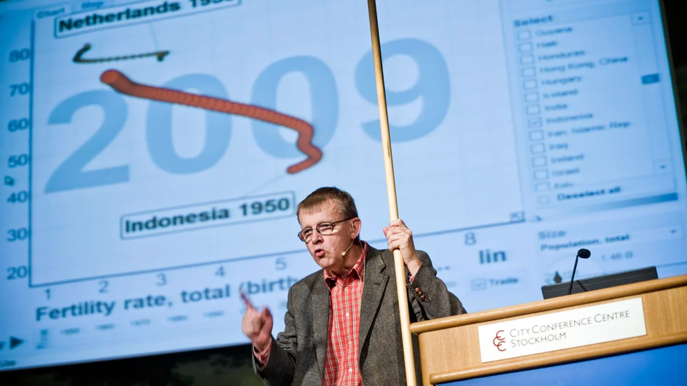 Hans Rosling (1948-2017). Professorn var en sann folkupplysare.