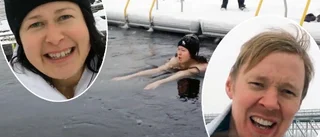 TV: Se Norrans reportrar testa isvaken inför vintersimmet