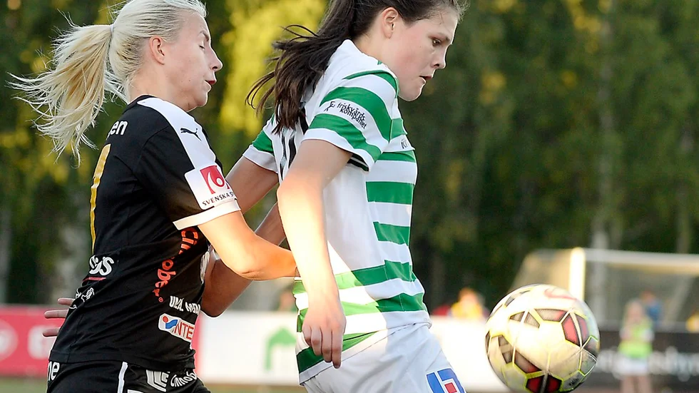 Nina Lycksell gjorde två mål mot Åkullsjön. Foto: Ulf Johansson
