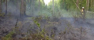 Larm om brand i Norra Bergfors