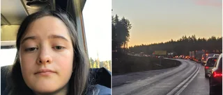 Kilometerlånga köer efter olyckan på 56:an: "Jag har suttit på skolbussen två och en halv timme"