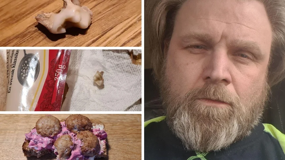 När Daniel Johansson skulle ta sig en köttbullemacka fick han en obehaglig överraskning.